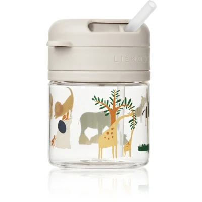 Abbildung von Liewood Pavia Straw CUP Unisex Babytrinkflasche für Kinder, Größe: One Size, All together/sandy