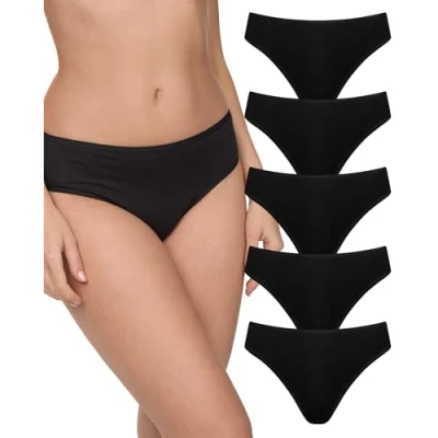 Abbildung von NUR DIE 5 PACK MINI Slip, Damen, Größe: Small, Schwarz