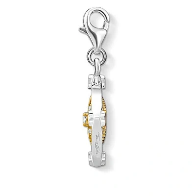 Abbildung von Thomas Sabo Damen Charm Anhänger Mond &amp; Stern beweglich 925 Sterling Silber 1815 414 7