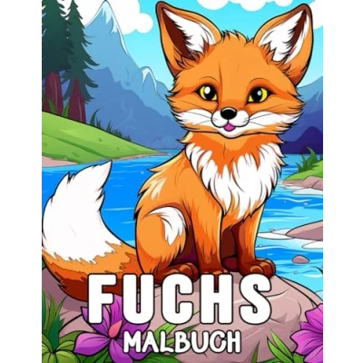 Abbildung von Fuchs Malbuch: 50 niedliche Füchse Bilder für Stressabbau und Entspannung