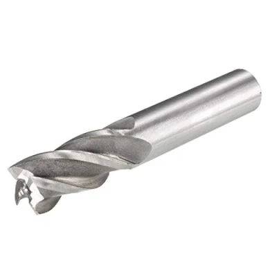 Abbildung von sourcing map 16mm Schaft 17mm Schnitt Dmr. 4 Nute Spiral HSS Material Schaftfräser Silber de