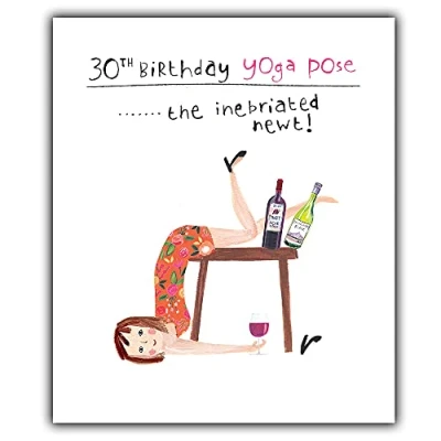 Abbildung von Emotional Rescue Lustige Geburtstagskarte zum 30. Geburtstag für sie, Geburtstag, Yoga, Frauen,