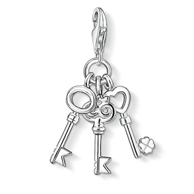 Abbildung von Thomas Sabo Charm Anhänger Drei Schlüssel Club 925 Sterling Silber 0749 001 12