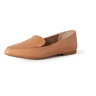 Abbildung von Amazon Essentials Damen Flacher Loafer, Kamelbraun Kunstleder, 37.5 EU