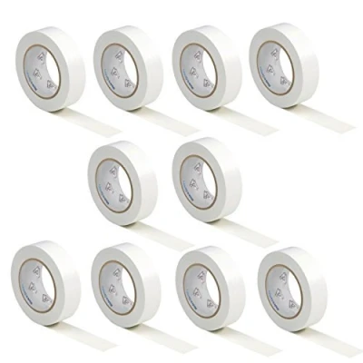 Abbildung von AUPROTEC 10x Isolierband weiß 15mm x 10m VDE Isoband PVC Elektriker Klebeband DIN EN 60454 3 1