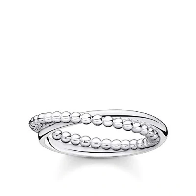 Abbildung von THOMAS SABO Ring doppel Kugeln Silber 925 Sterling TR2321 001 21 58