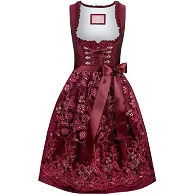 Abbildung von Stockerpoint Damen Eva Midi Dirndl, rot, 38