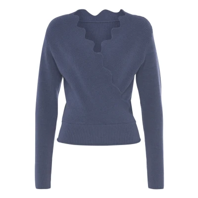 Abbildung von Lascana Strickpullover, Damen, Größe: 48/50, Marine