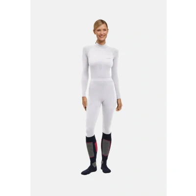 Abbildung von FALKE Damen Baselayer Hose Warm Long W TI Funktionsmaterial schnelltrocknend 1 Stück, Weiß (White 2860) neu umweltfreundlich, L