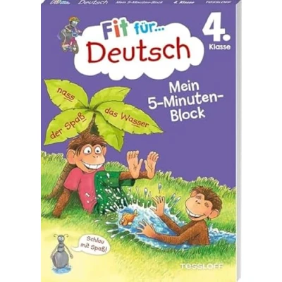 Abbildung von Fit für Deutsch 4. Klasse. Mein 5 Minuten Block / die Schule lernen mit Spaß Kurze Übungen Lösungen auf der Rückseite: ... (Fit Block)