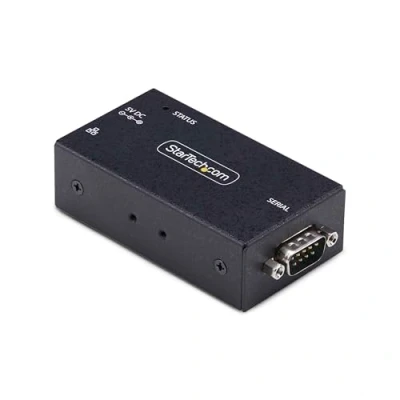 Abbildung von StarTech.com 1 Port Seriell auf Ethernet Adapter, Serial TCP IP Server, Wand/DIN Montage, RS232 Adapter/Konverter
