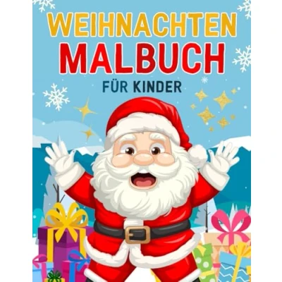Abbildung von Weihnachten Malbuch für Kinder ab 3 Jahren: Mit 39 süßen Motiven zum Ausmalen