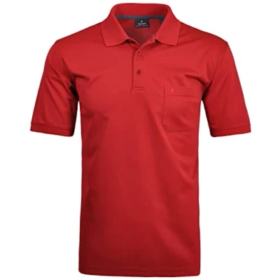 Abbildung von RAGMAN Herren Kurzarm Softknit Poloshirt 4X Large, Beere 665