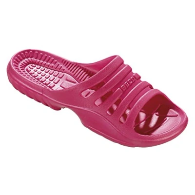 Abbildung von BECO Badeschuhe Damen leichte EVA Badesandalen mit komfortablem Fußbett, Aquaschuhe ideal für Schwimmbad oder Strand in Pink, Größe: 40