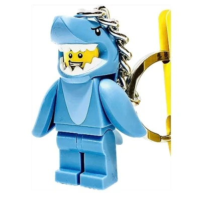 Abbildung von LEGO Schlüsselanhänger Männchen im Haikostüm ab 6 Jahren