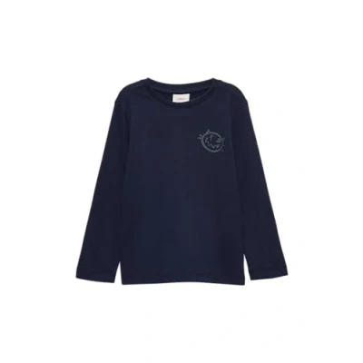 Abbildung von s.Oliver MIT Grossem RÜCKENPRINT Langarmshirt für Kinder, Größe: 128/134, Rubinrot