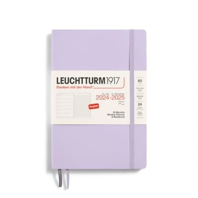 Abbildung von LEUCHTTURM1917 370809 Wochenkalender &amp; Notizbuch 2025, Medium A5 Softcover 18 Monats Planer, liniert Lilac, Englisch