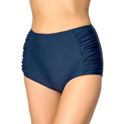 Abbildung von Merry Style Damen Bikinislip MS10 119 Bikinihose Bauch Weg Effekt (Dunkelblau (6219), 40)
