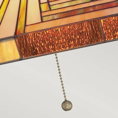 Abbildung von Quoizel QZ Stephen 3P Hängeleuchte 3xE27 H:25,4 Ø:45,7 höhenverstellbar im Tiffany Stil