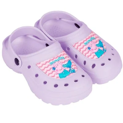 Abbildung von CERDÁ LIFE&#039;S LITTLE MOMENTS Peppa Wutz Kinder Clogs Lila Größe 28/29 aus 100% Eva Kinderclogs Print Original Design in Spanien, Lila, EU