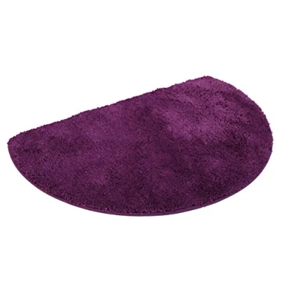 Abbildung von Kinzler J 10005/101 aubergine Duschmatte, Mikrofaser, 50x80 cm halbrund