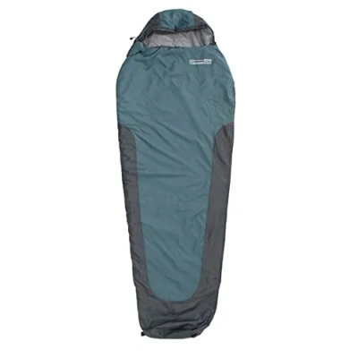 Abbildung von Where Tomorrow Schlafsack Small and Light Ultraleicht 700g, kleines Packmaß 26x14 cm, ideale Wärmeregulierung 220 x 80 50 cm für Outdoor, Camping, Zelten Goblinblau/Grau