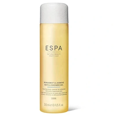 Abbildung von ESPA Bergamot &amp; Jasmine Bath Shower Gel 250ml Suitable For All Skin Types 100% Natural Fragrance