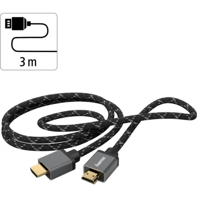 Abbildung von Hama HDMI Kabel »Ultra High Speed HDMI™ Stecker 8K Metall 3m«, HDMI, 300 cm