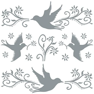 Abbildung von AVERY Zweckform 59387 Aufkleber Warnvögel, Fensterschutz, gegen Vogelschlag, Deko Vögel