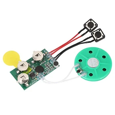 Abbildung von beschreibbare Soundchip Modul, DIY 120 Sekunden Sound Grußkarte Geeignet für Weihnachtsgeschenke, Geschenkboxen, Einladungen, handgefertigte Produkte usw.
