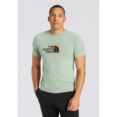 Abbildung von The North Face Mountain Foundation TEE Graphic Sport Tshirt, Herren, Größe: Small, Slate moss