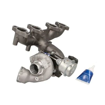 Abbildung von ELSTOCK 91 1485 Turbolader Abgasturbolader, pneumatisch geregeltes Stellelement (Aktuator) mit Dichtungen VOLKSWAGEN: Touran I, Passat B6 Variant