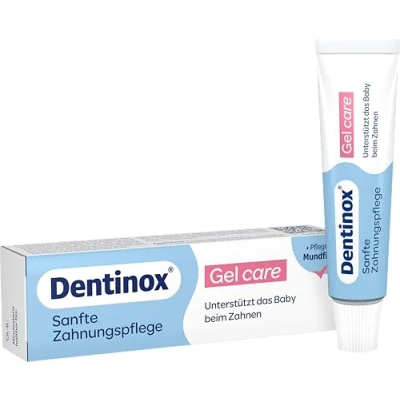 Abbildung von Dentinox Gel Care Sanfte Pflege für das Zahnfleisch während der Zahnung Unterstützung täglichen Mundpflegeroutine Babys 10g