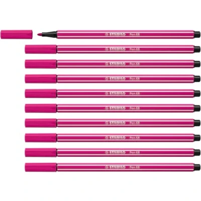 Abbildung von Premium Filzstift STABILO Pen 68 10er Pack rosarot