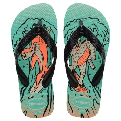 Abbildung von Havaianas Zehentrenner für Kinder, Größe: 29 30, Virtual green/black Kunststoff
