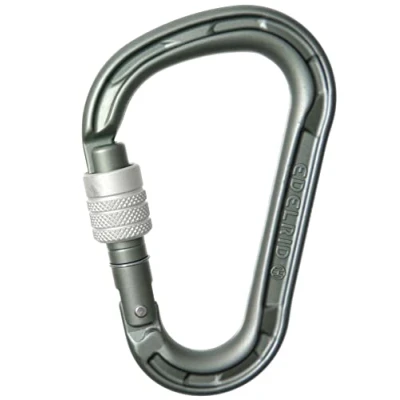 Abbildung von EDELRID Unisex Erwachsene HMS Magnum Screw Carabiner, Slate, one Size