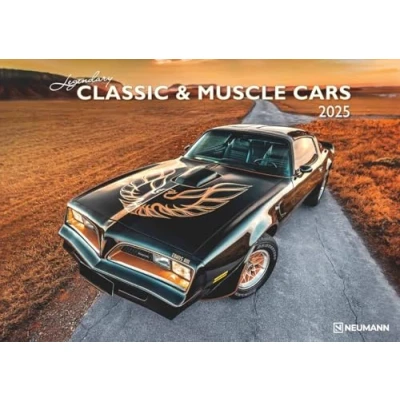 Abbildung von Legendary Classic &amp; Muscle Cars 2025 Wand Kalender Auto 42x29,7 Oldtimer
