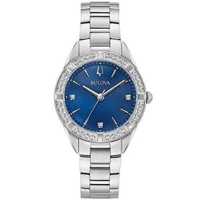 Abbildung von Bulova Damen Analog Quarz Uhr mit Edelstahl Armband 96R243