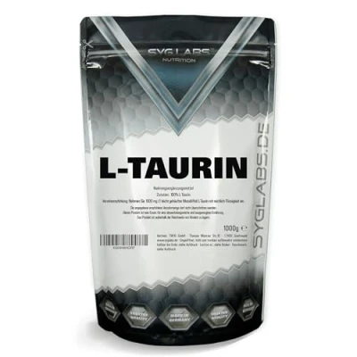 Abbildung von Taurin Pulver 100% rein 1000g Aminosäure L 1kg ohne Zusatzstoffe vegan mit Messlöffel
