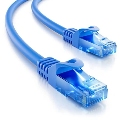 Abbildung von deleyCON 5m CAT.6 Ethernet Gigabit Lan Netzwerkkabel RJ45 CAT6 Kabel Patchkabel Kompatibel zu CAT.5 CAT.5e CAT.6a Cat.7 Blau