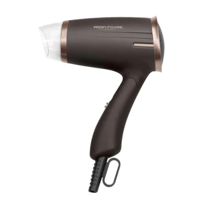 Abbildung von ProfiCare® Haartrockner klappbar Hair Dryer 1400W platzsparend mit Klappgriff kompakter Airstyler 2 Stufen Kaltstufe für Style Fix Überhitzungsschutz PC HT 3009 braun