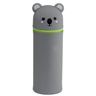 Abbildung von Puckator Federmäppchen aus Silikon Süße Tiere Koala, Pcase39, Mehrfarbig, Rohr