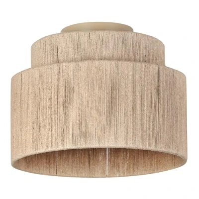 Abbildung von Trio Leuchten Deckenleuchte Smilla 666800136, Metall Beige, Schirm Jute naturbelassen, exkl. 1x E27