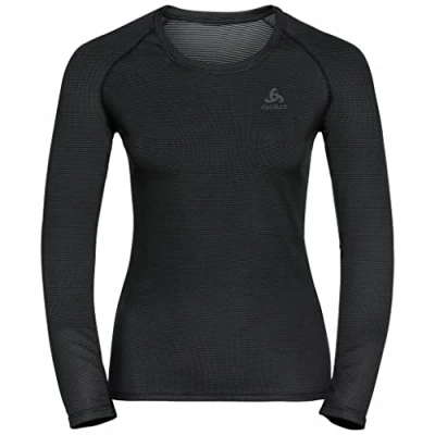 Abbildung von ODLO BL CREW NECK L/S Active FDRY Light ECO Unterhemd/shirt, Damen, Größe: XL, Black