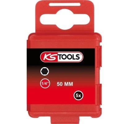 Abbildung von KS Tools 911.3579 1/4&quot; CLASSIC Bit Innensechskant, 50mm, 8mm, 5er Pack