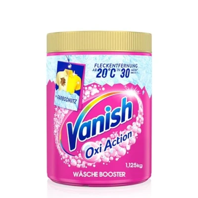 Abbildung von Vanish Oxi Action Pulver Pink 1 x 1,125 kg Fleckenentferner und Wäsche Booster ohne Chlor Für bunte