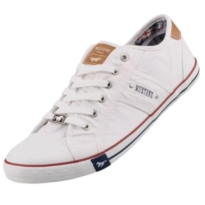 Abbildung von MUSTANG Damen Canvas Sneaker Weiß, Schuhgröße:EUR 37