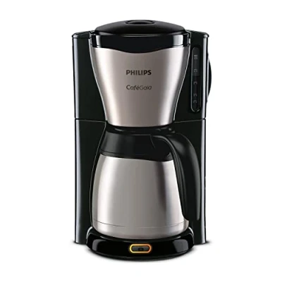 Abbildung von Philips Filterkaffeemaschine 1.2 Liter Thermoskanne, bis zu 15 Tassen, Edelstahl, (HD7546/20), 1000watts, 25.5 x 22.1 37.01 cm, silbern/schwarz