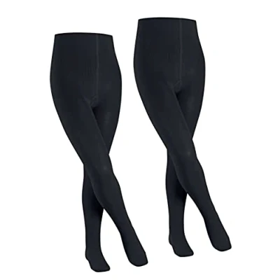 Abbildung von Falke Family 2PACK Everyday Casual Strumpfhose für Kinder, Größe: 80/92, Darkmarine