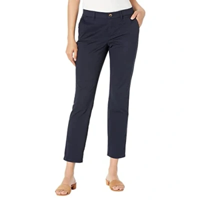 Abbildung von Tommy Hilfiger Damen Hampton Chino Pant SOLID Hose, Navy, 2